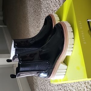 Gianni Bini Ridleigh Boots Black Size 9M Chunky Lug Sole